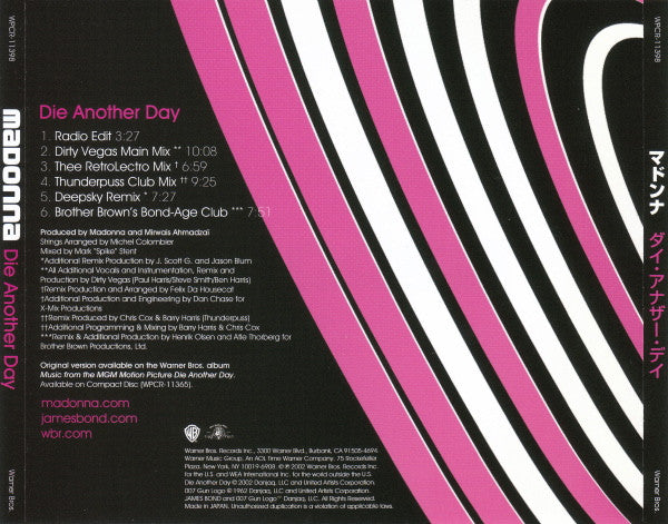 Madonna | Die Another Day - CD (Japon)
