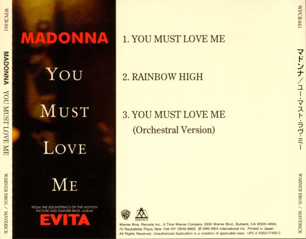 Madonna | You Must Love Me (Japan)