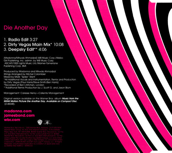 Madonna | Die Another Day - CD #2 (UK)