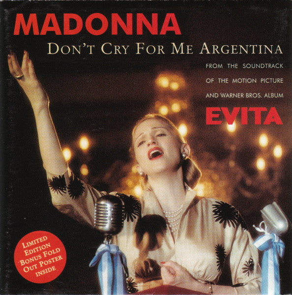 Madonna | Don't cry for me Argentina - CD (Australie)