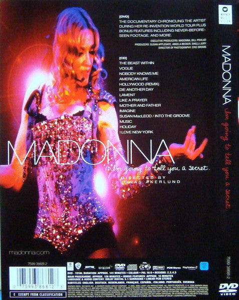 Madonna | I'm Going To Tell You A Secret - DVD + CD (Europe)