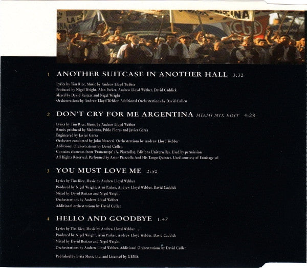 Madonna | Another Suitcase In Another Hall - CD (Europe)
