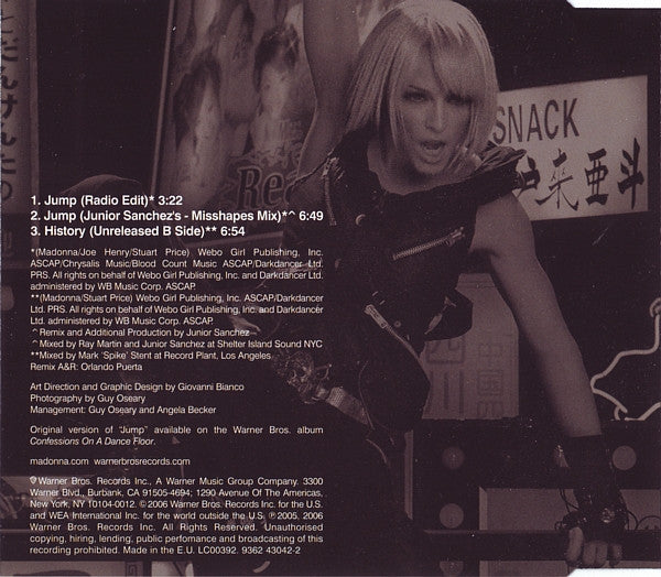 Madonna | Jump - CD (Europe)