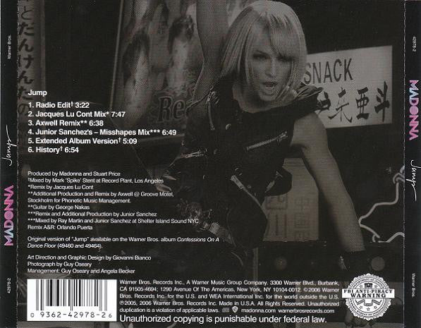 Madonna | Jump (CD maxi USA)