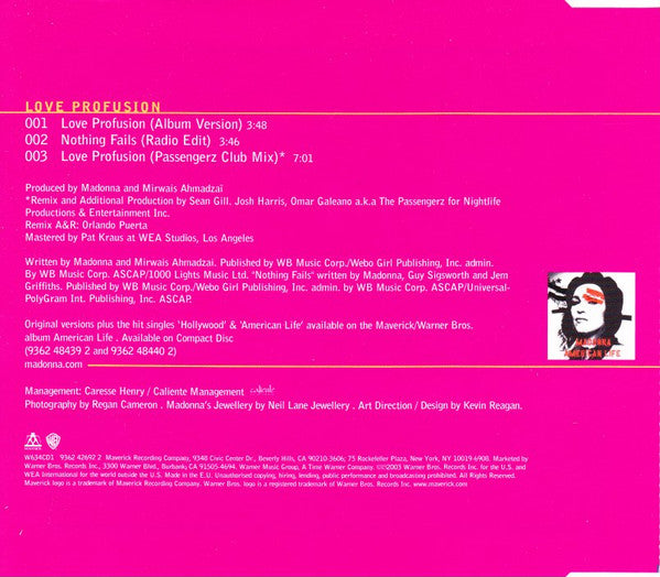 Madonna | Love Profusion - CD (Europe)
