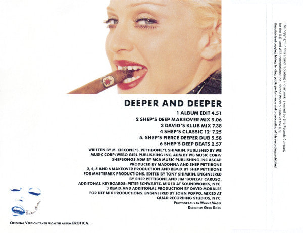 Madonna | Deeper and Deeper - CD (Europe)