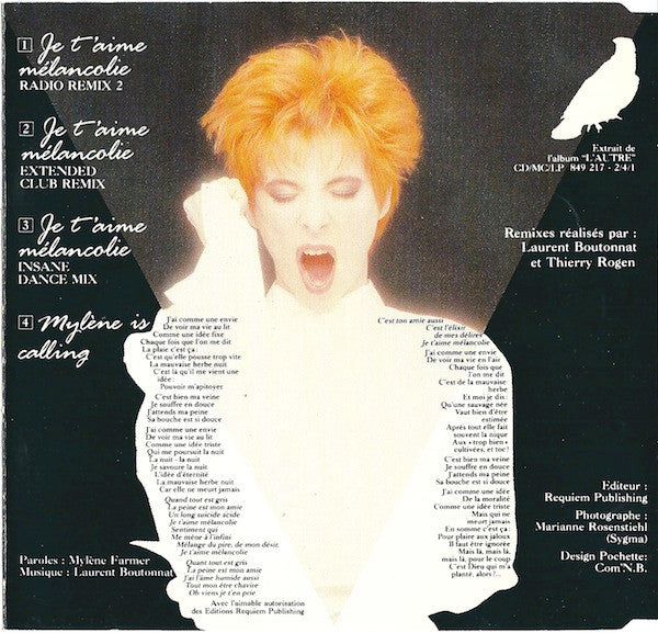 Mylène Farmer | I Love You Melancholy