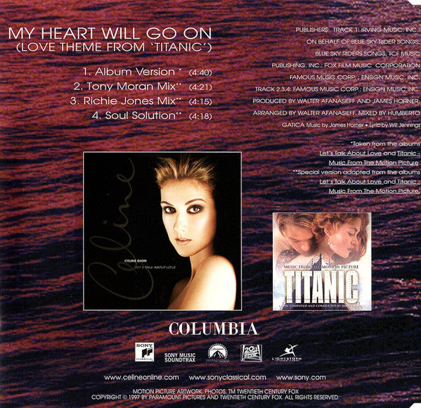 Céline Dion | My heart will go on - CD (europe)