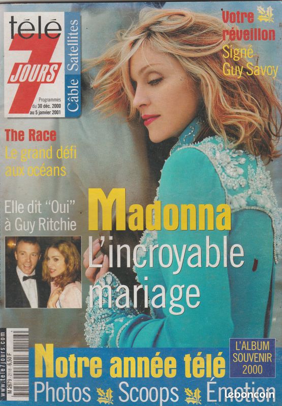 Madonna | Télé 7 jours  (Décembre 2000)