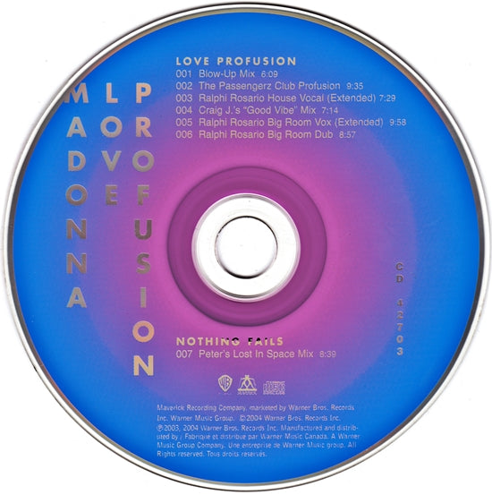 Madonna | Love Profusion - maxi single (USA)