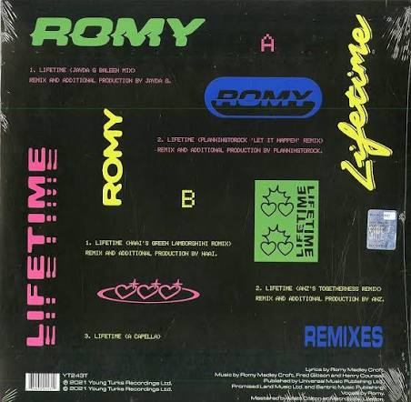 Romy | Lifetime Remixes - Maxi 45 tours