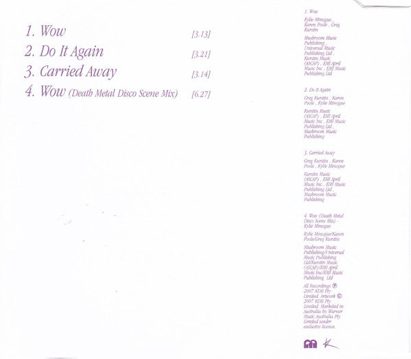 Kylie Minogue | Wow (Australie) - CD