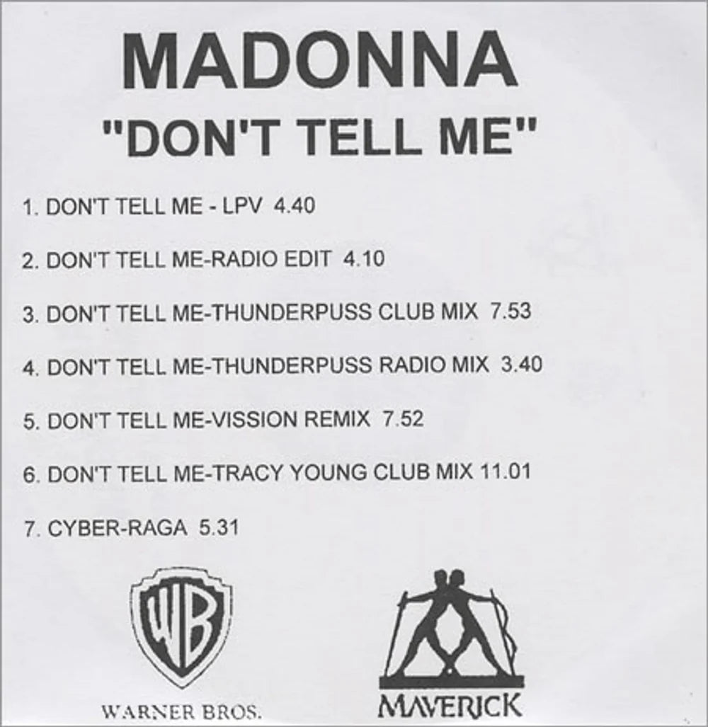 Madonna | Don't tell me (UK promo)