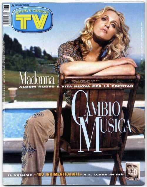 Madonna | Sorrisi e canzoni tv (Octobre 2000)