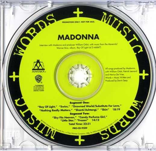 Madonna | Ray of light (CD Promo USA)